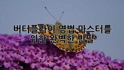 버터플라이 영법 마스터를 위한 완벽한 반팔